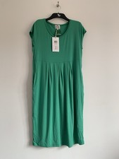 Masai Green Tulip Dress Size Fitted L Or Med BNWT Viscose Elastane Knee Length