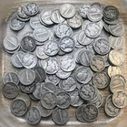 Mercury Dimes Roll of 50 - Mixed Dates and Mints 1916 to 1945 - 90% Silver Coins
