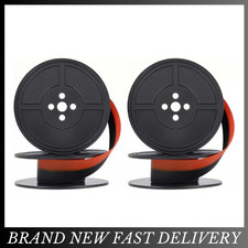 2 Pair Universal Typewriter Ribbon Black Red for Smith Corona Royal Classic