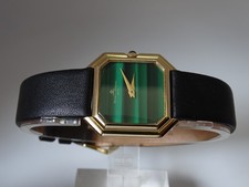 Baume & Mercier Malachite Dial Manual Wind Gold Plated, Vintage