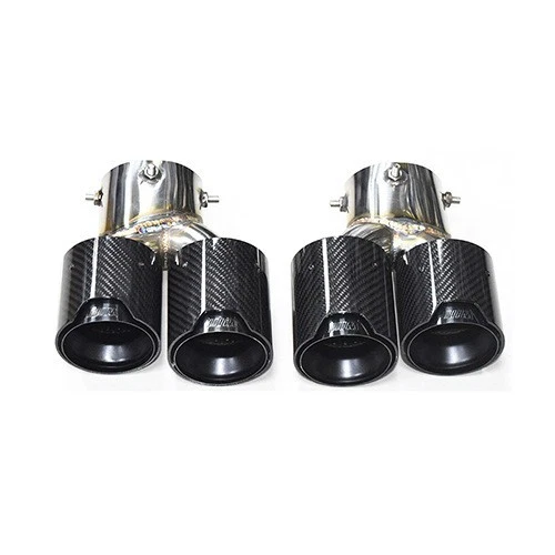 Carbon Fiber Double Exhaust Pipe Muffler For BMW G20 G21 G42 340 330 M240 340 - Bild 3 von 4