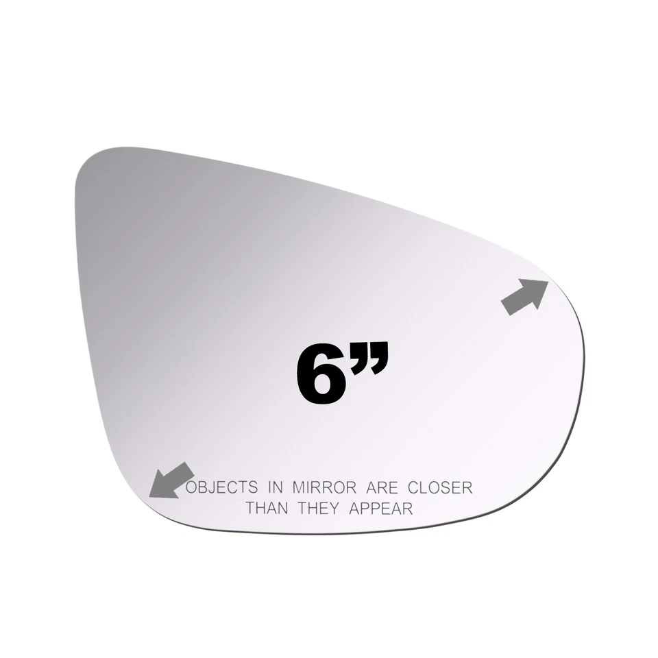 Reemplazo de vidrio espejo retrovisor para Volkswagen Golf 2010-2013 pasajero lado derecho convexo 5436 Foto 2 de 4