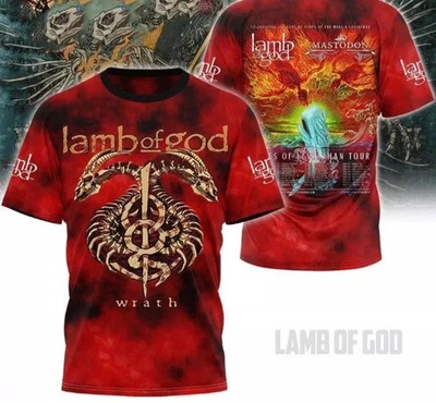 Hot Rare Lamb Of God - Wrath Ashes Of Leviathan Tour 2026 3D T