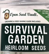 Open Seed Vault 32 Variety Pack Survival Gear Food Seeds 15,000 Organic Heirloom