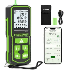 Laser Measuing Tool with Bluetooth APP, 200ft, ±1/16" High Accuracy, Huepar