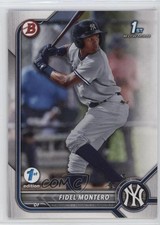 2022 Bowman 1st Edition Fidel Montero #BPPF-74 ff8