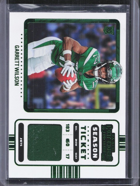 2022 Panini Contenders Garrett Wilson Rookie Ticket Swatches Variation