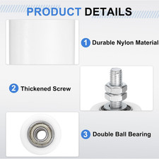 2Pcs Slide Gate Guide Roller, 1-5/8 Nylon Rol...