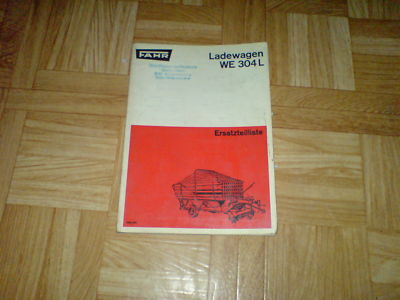 Orig. ETL Fahr Ladewagen WE 304 L