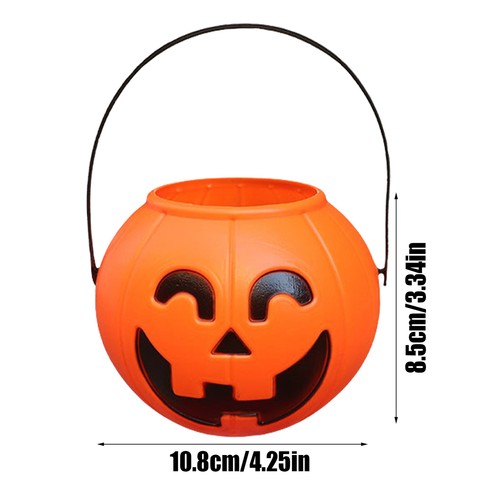 Halloween Candy Bucket Light Up Halloween Pumpkin Candy Bucket Trick Or Treat - Picture 3 of 12