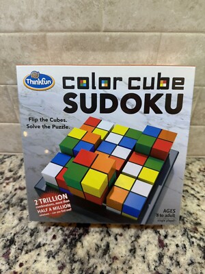 ThinkFun Color Cube Sudoku - Using Colors Instead of Numbers! For Ages 8+ NEW!