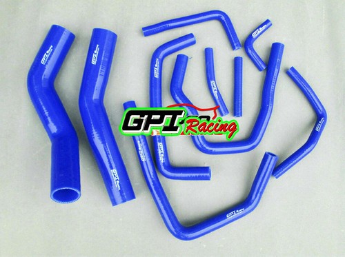 Aluminum Radiator+Blue Hose for TOYOTA Land Cruiser 80 Series HDJ80 HZJ80 90-98 - Picture 8 of 12