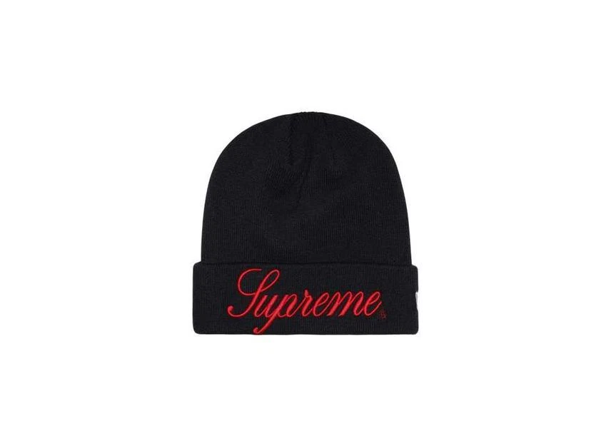 Bonnet bleu marine Supreme New Era Script