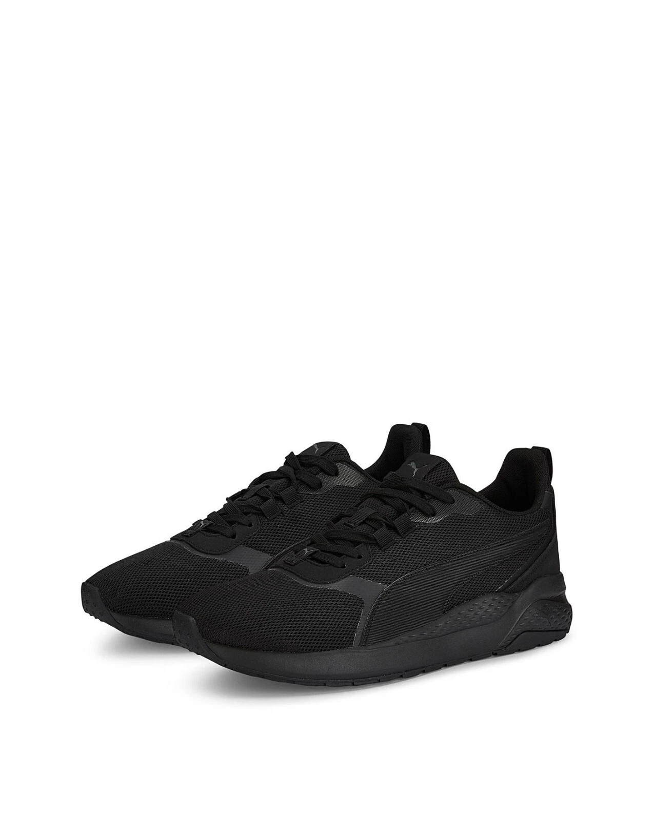 Nuove scarpe da allenamento Puma Anzaron FS nere in tela da corsa taglia 11UK