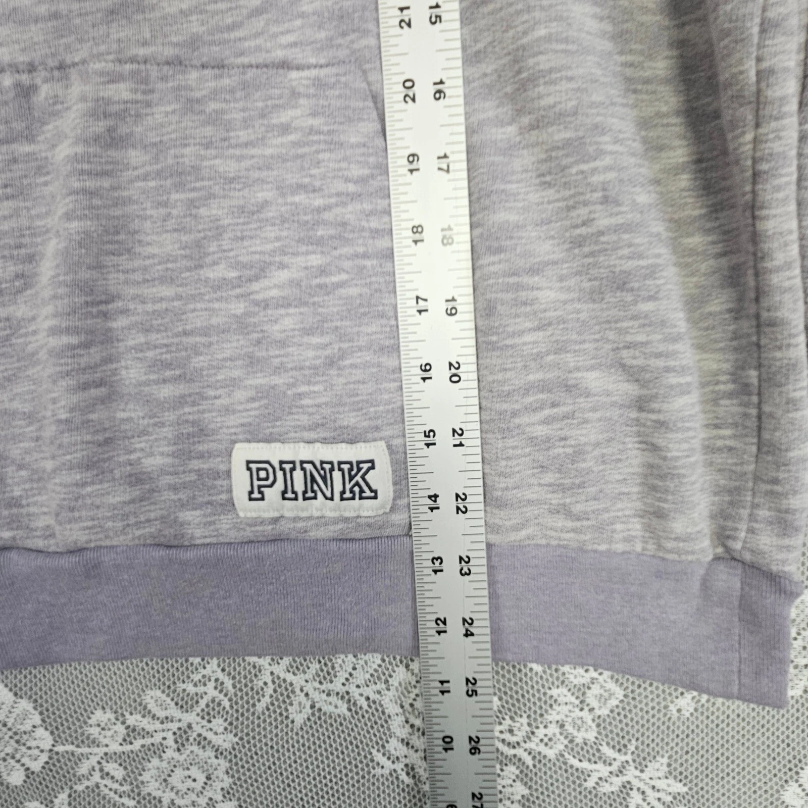 victoria-secret-vs quarter zip love pink athleisure sweatshirt