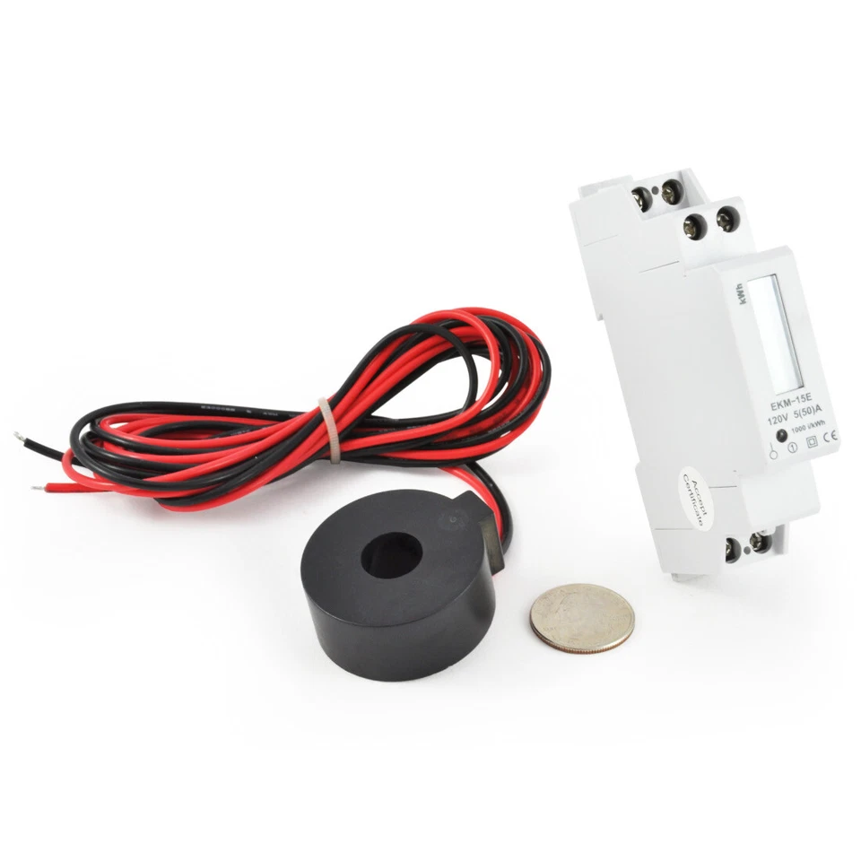 120 Volt Electric Kilowatt Hour Meter 50 Amp #1 - Image 3 of 4