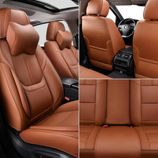 Funda de Cuero Asiento Con Respaldo De Espuma Para Coche Ajuste Universal