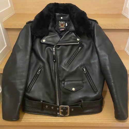 schott perfecto fur collar