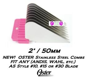 Oster A5 Clipper Blades Chart