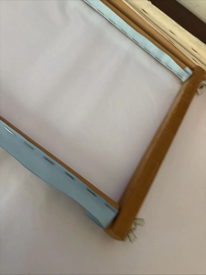 Embroidery Scroll Frame Needlework Cross Stitch Tapestry Set Of 2  17” 18” - Image 4 of 4