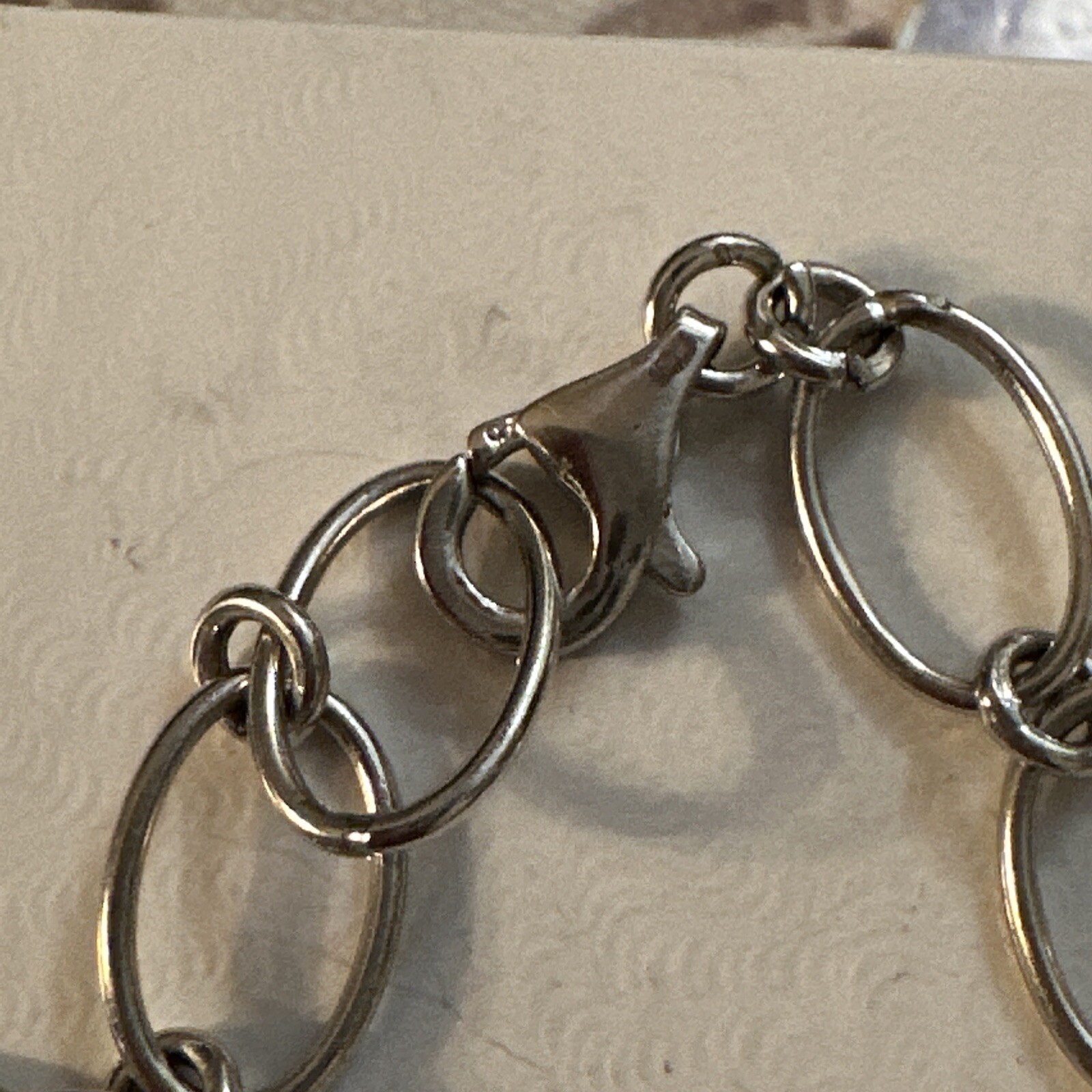 925 STERLING SILVER INTERLOCKING CIRCLE CHAIN LIN… - image 3