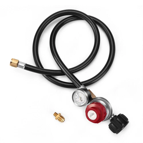 4 ft Propane Regulator and Hose 0-30PSI with PSI Gauge fit Type1 QCC1 Gas Grill - Picture 11 of 14