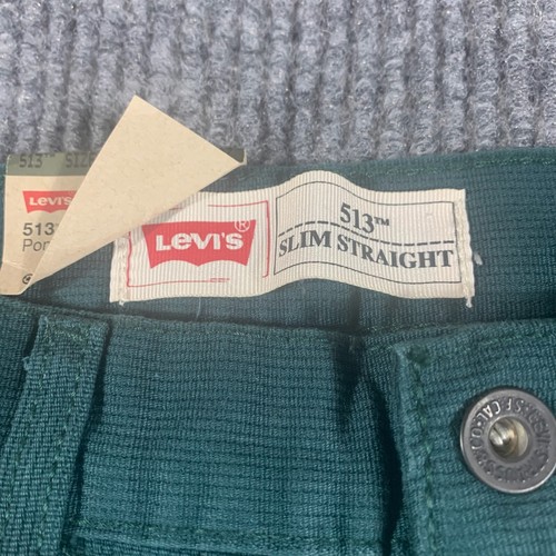 Levis Jeans Boys 14 Dream Corduroy 513 Slim Straight Ponderosa Pine 28x28 NWT - Picture 7 of 20