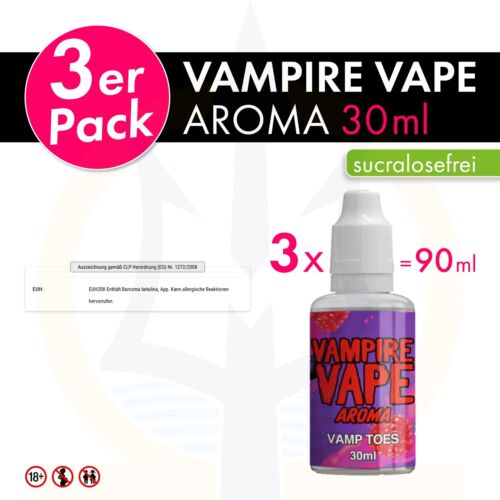 3x Vampire Vape Aroma 30ml (=90ml) Heisenberg Pinkman Ice Catapult ¡ Alle Sorten - Bild 35 von 36