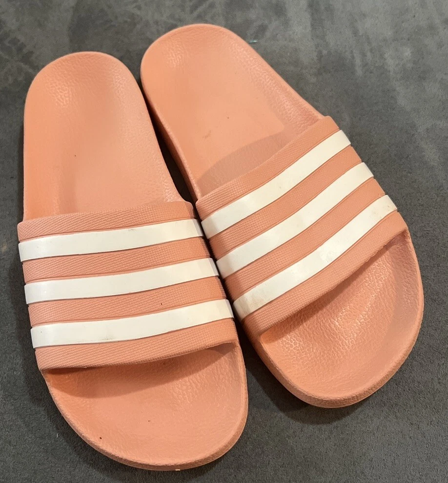 Adidas Slides Donna Tg 6 Blush Righe Bianche