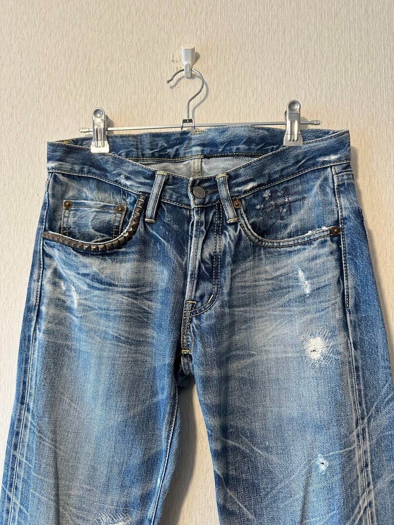 Hysteric Glamour 00s Studs Damage Denim Pants Size 28 From Hysteric Glamour 00s Studs Damage Denim Pants Size 28 From