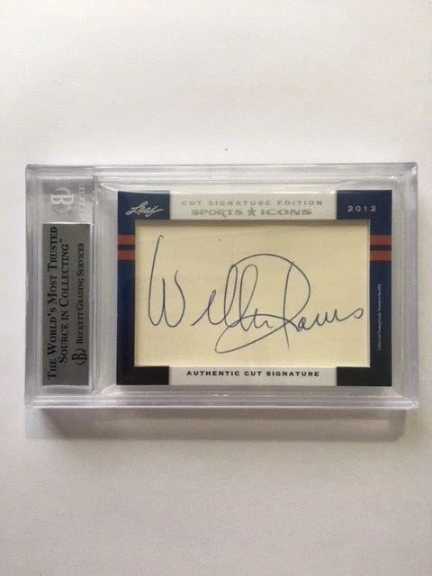 1/1 Autógrafo LOU GROZA/WILLIE DAVIS HOF Doble Corte 2012 Hoja Deportes Iconos Empaquetadores Foto 2 de 4