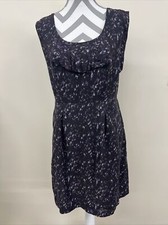 New W/Tags Ann Taylor Loft Sz. 6 Purple Print Dress Free Shppng Benefits Charity