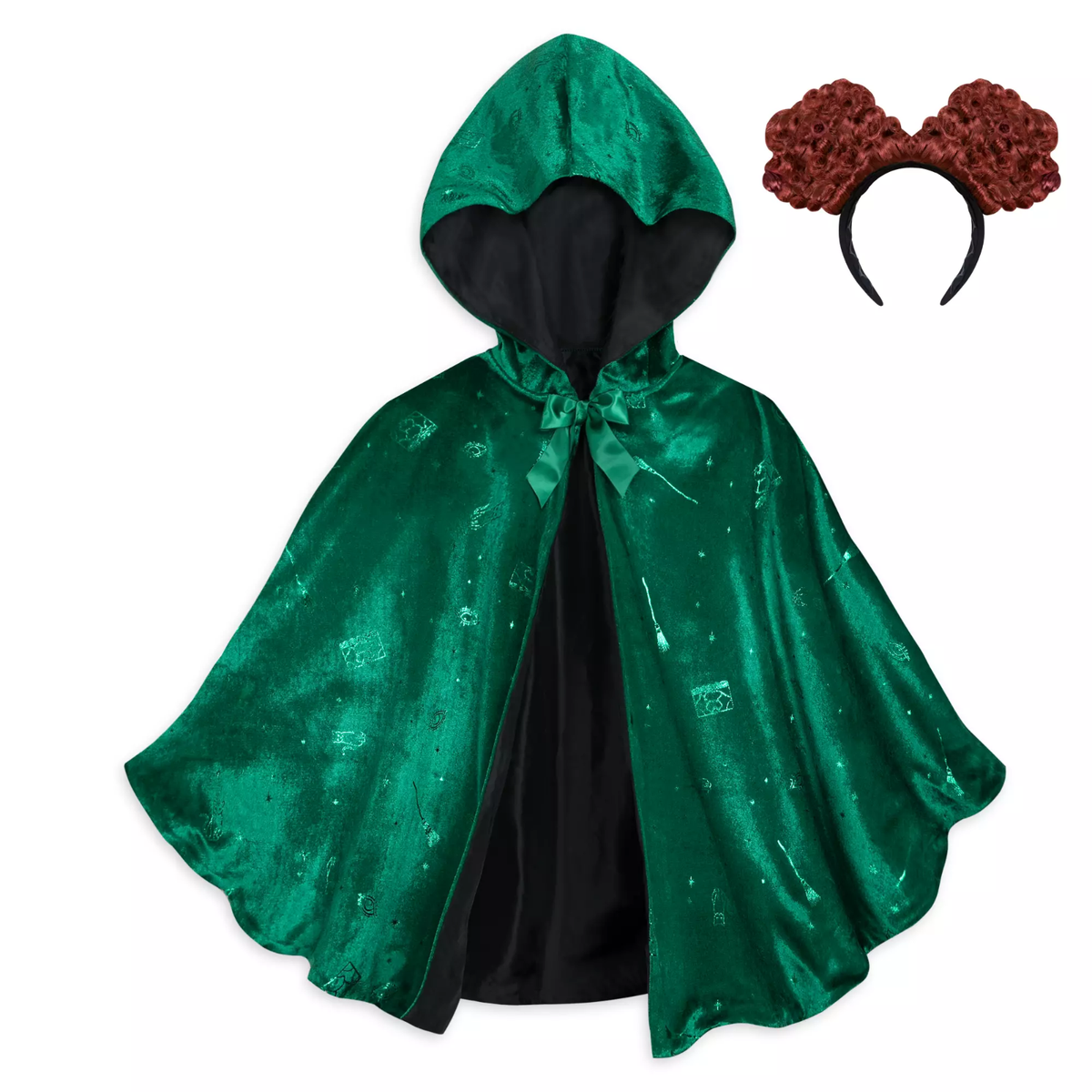 Disney Hocus Pocus Winifred Adult Costume Set NEW Cape Hair Piece Halloween Adult Hocus Pocus Deluxe Wini Wig main image 2