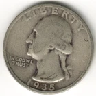 USA - 1935D - Washington ¼ $ - Silver Eagle - Rare - #12760RG