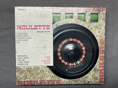 Brand New Sealed Vintage Transogram Cap'd Antibe Roulette Wheel Poker Game Night