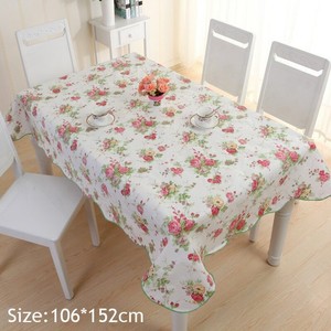 Home Party Decoration Table Cloth Printed Pattern Pvc Material