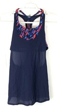 TYR Women  s 2 in 1 Navy Tank Top Size Medium