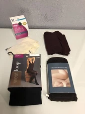 Lot Of 5 Pantyhose Size L West Loop Basics Sheer Control Top Pantyhose Leggs Hil