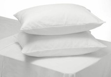 1x Pillow Case 200 TC Egyptian Cotton White Solid Queen Size
