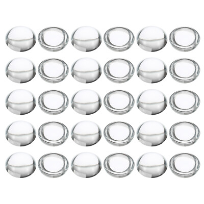 Glas s, 100 Stück 20 mm dicker rund Glas Kuppel Fliesen für Foto