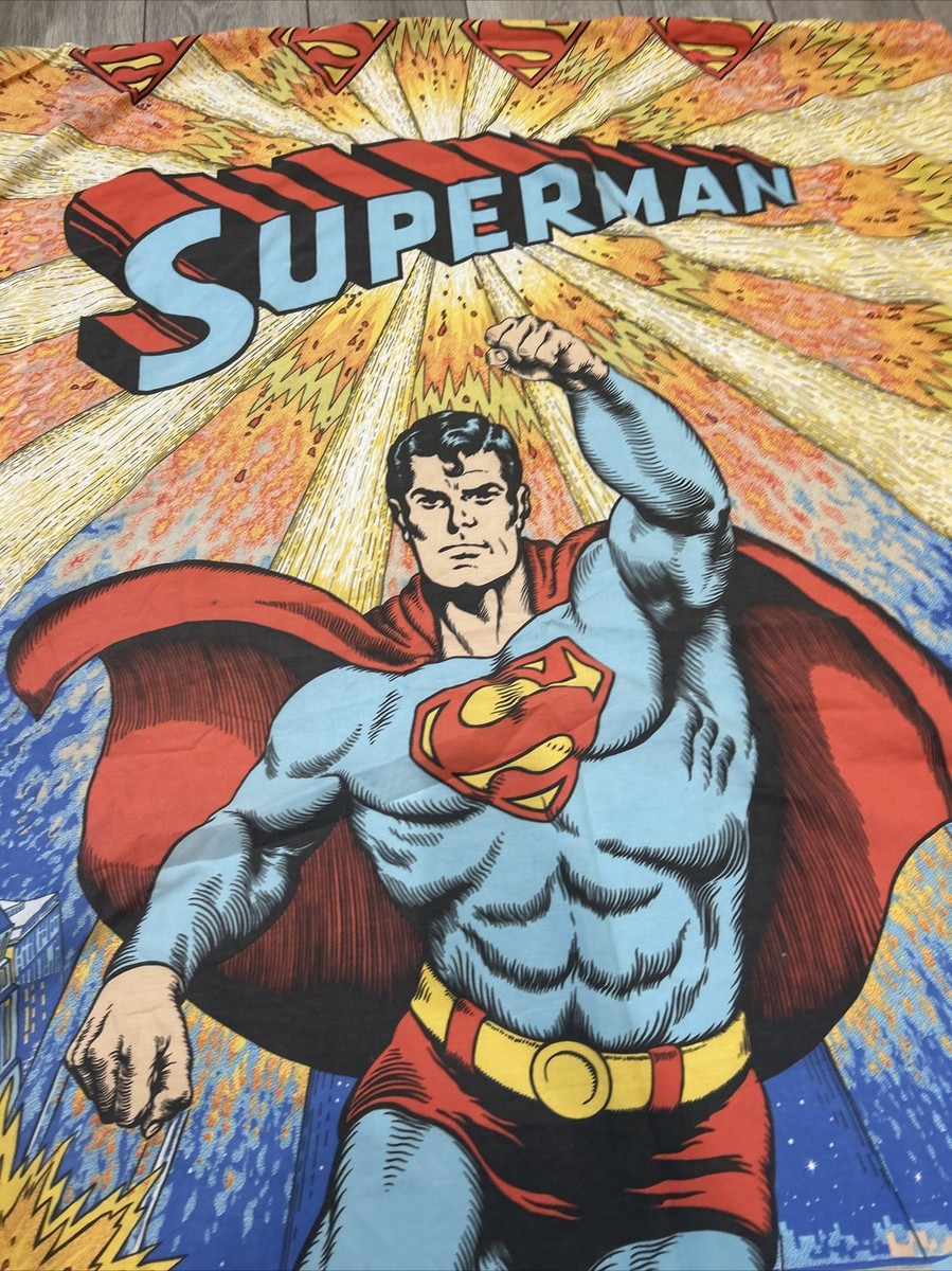 VINTAGE 1980'S SUPERMAN BEDSPREAD DUVET COVER | eBay