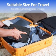 Toiletry Bag for Men, Hanging Dopp Kit Travel Bag for Men Women, Mens black 