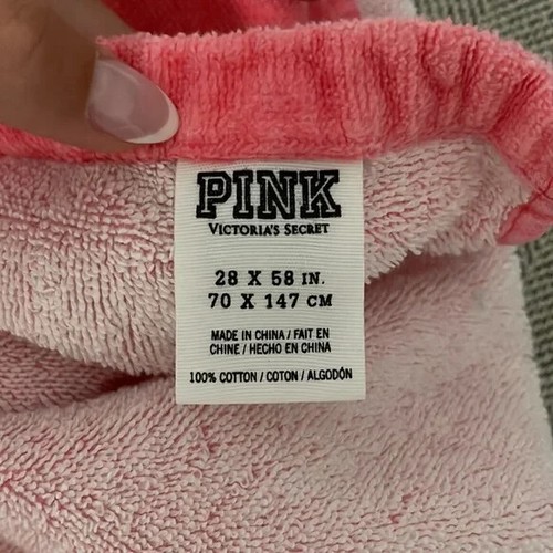 victoria-s-secret-pink-logo-love-pink-large-beach-towel-travel-cruise