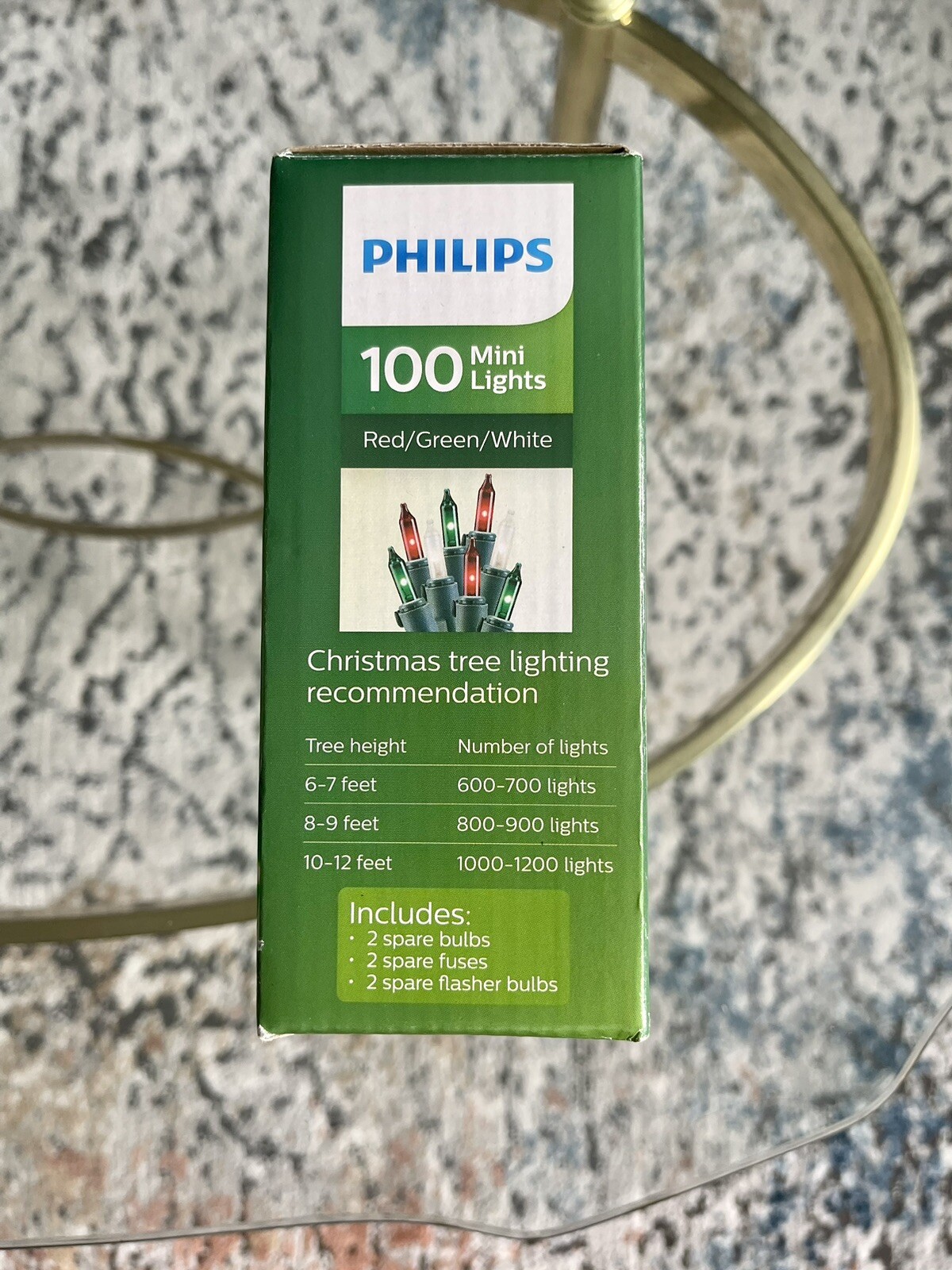 2+Boxes+Philips+Red+White+Green+100+Christmas+Mini+Lights+Indoor