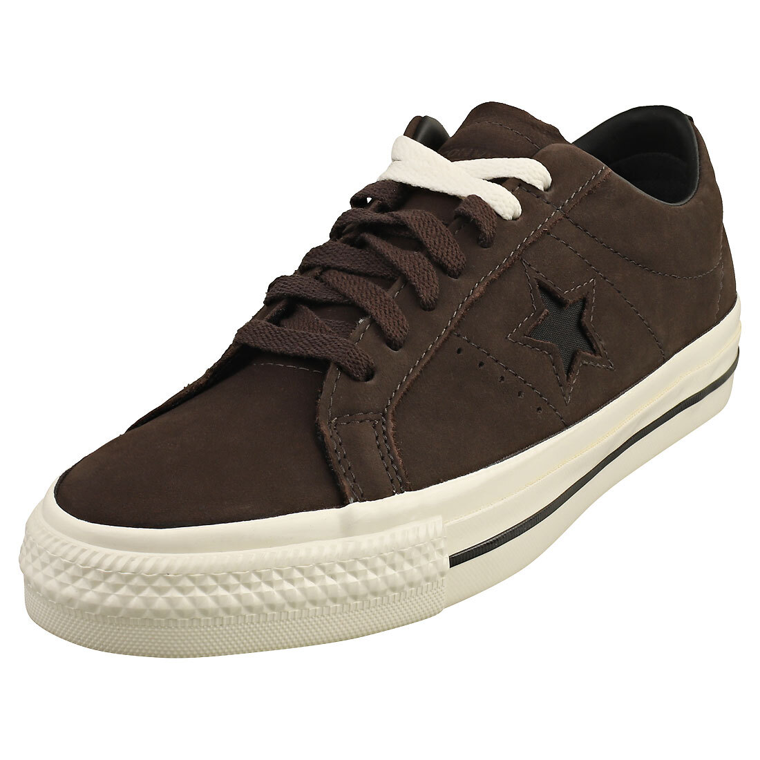 Converse One Star Pro Ox Mens Fashion Trainers in Coffee Nut Egret Black  UK