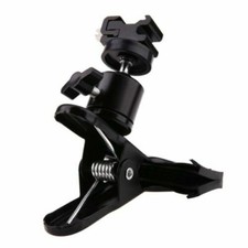 Metal Tripod Mount Clamp Clip Holder with Ball Head  Flash Hot Shoe Adapter Kit