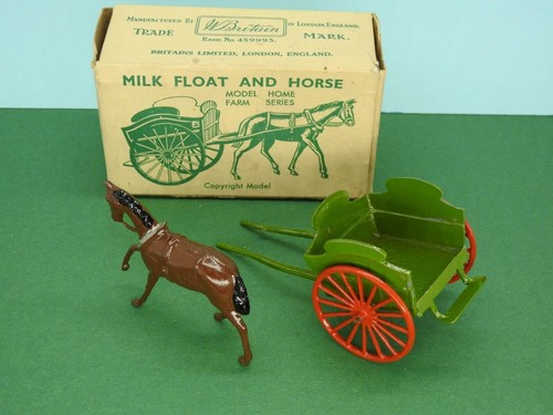 GRAN Bretaña 1933 en caja Nº45F MODELO DE PLOMO CASA GRANJA SERIE LECHE FLOTADOR Y CABALLO - Imagen 9 de 12