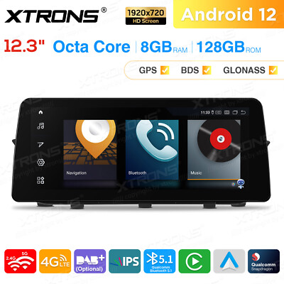 12,3'' Android Autoradio Für BMW E90 E91 8G+128GB 8Core GPS Navi CarPlay 1920*720