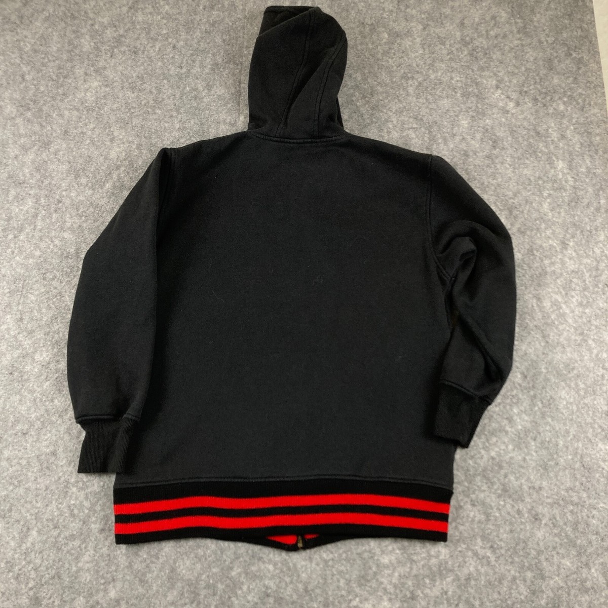 Vintage Y2K Avirex Full Zip Hoodie S / M Mall Goth Black Red Spell