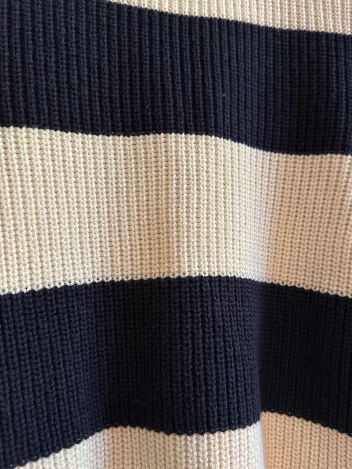 NUEVO Suéter Vintage 1990 Petit Bateau Boys Azul Marino y Marfil Rayas ~ 6 años Foto 4 de 4